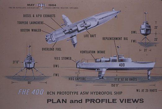 Vue sur le plan de la frégate <em>Bras D'Or</em>